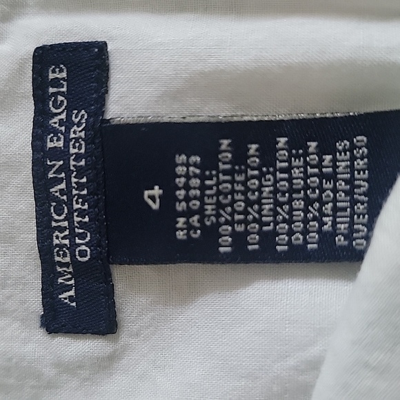 American Eagle Size 4 Pistachio / Mint Green with Ivory Flowers Micro Mini Skirt - Picture 7 of 7